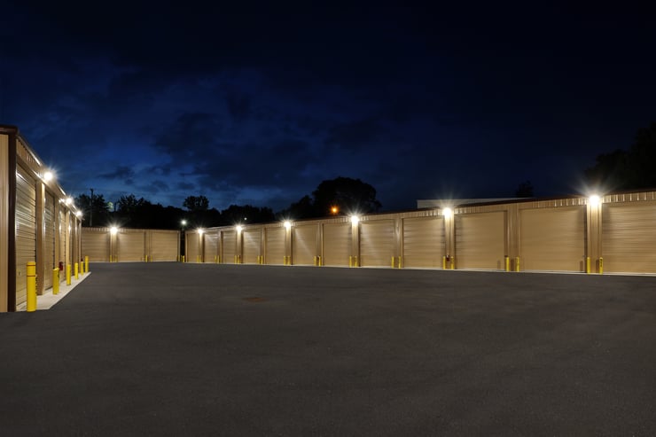 Self Storage Units Exterior LED Lighting