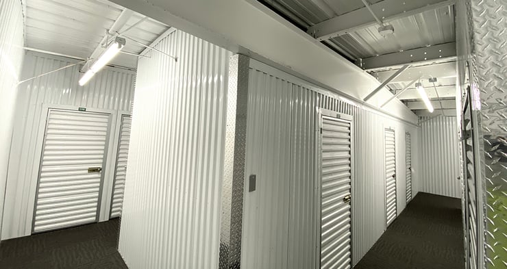 Self Storage Units Hallway LED Lighting